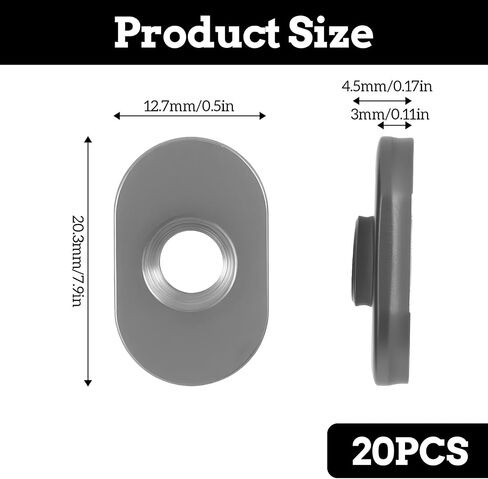 20 Pcs 1/4"-20 Threaded Centered Slide in Economy T Nuts Centered Hole Sliding T-Nuts, T Slot Accessories for 10 Series T-Track Aluminum Extrusion Profiles Rail in Saudi Arabia