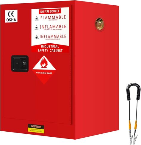 16 جالون خزانة تخزين قابلة للاشتعال ، 23.23 '× 18.11' × 35.6 '' خزانة أمان قابلة للاشتعال ، خزائن النار القابلة للتعديل للبنزين ، الكحول ، خزائن السلامة (أصفر) in Kuwait