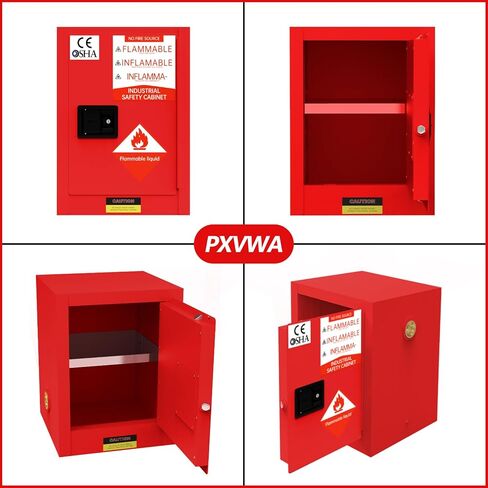 16 جالون خزانة تخزين قابلة للاشتعال ، 23.23 '× 18.11' × 35.6 '' خزانة أمان قابلة للاشتعال ، خزائن النار القابلة للتعديل للبنزين ، الكحول ، خزائن السلامة (أصفر) in Kuwait