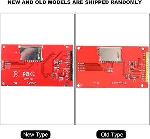 وحدة لوحة المفاتيح Aramox LCD ILI9341 240x320 5V/3.3 V - شاشة ملونة للمشاريع الإلكترونية (على الأقل 4 برامج تشغيل IO مطلوبة بدون لمسة.) in Saudi Arabia