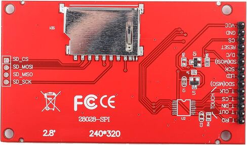 وحدة لوحة المفاتيح Aramox LCD ILI9341 240x320 5V/3.3 V - شاشة ملونة للمشاريع الإلكترونية (على الأقل 4 برامج تشغيل IO مطلوبة بدون لمسة.) in Saudi Arabia