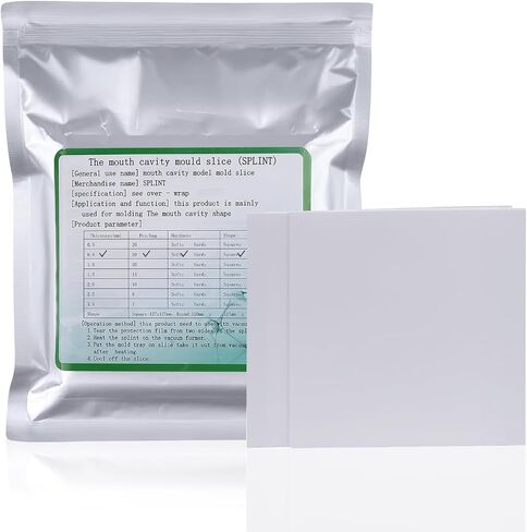 Soft Splint Sheets Film Thermoforming Materials for Vacuum Forming Machine 5''*5'' (0.8mm) in Kuwait