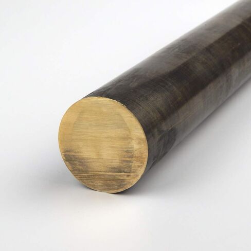 630 Bronze Round Bar, Unpolished (Mill) Finish, ASTM B150, ASTM B150M, 1.875" Diameter, 36" Length, OnlineMetals in Saudi Arabia