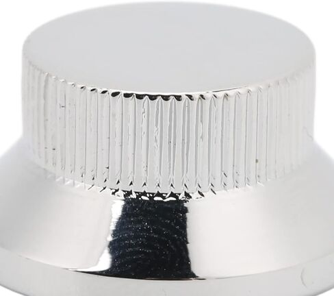 4pcs Top Hat Knobs Guitar Volume Tone Control Potentiometer Metal Replacement Silver for Bass Guitar in Saudi Arabia