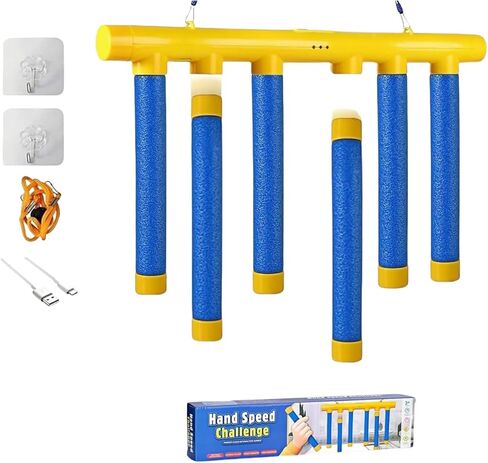 2025 ترقية REFLESS REFLESS DROP Sticks Game ، أداة التدريب على رد فعل العصي المتساقطة ، وسرعة قابلة للتعديل ، تصطاد العصي لتنسيق العين ، وزيادة وقت رد الفعل عند الأطفال والبالغين in Saudi Arabia