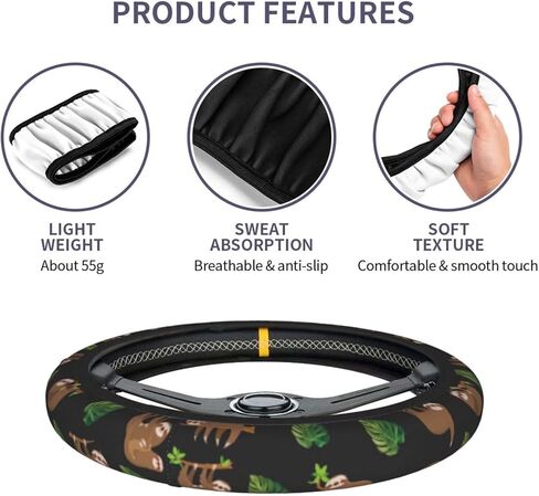 Van Gogh's Starry Night Steering Wheel Cover Star Car Accessories Universal 15 Inch Steering Wheel Cover Men Women Anti-Slip Heat Resistant Wheel Cover Protector… in Kuwait