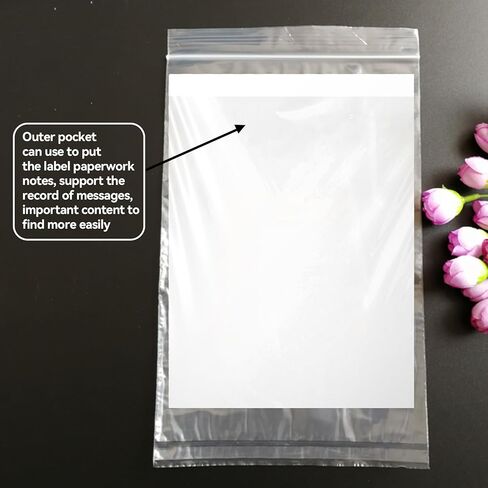 أكياس عينة Biohazard Biohazard Klmnop 150pcs ، 6 × 9.8 بوصة مع طباعة شعار Biohazard ، حقيبة عينة مختبر Ziplock مع حقيبة عمل أوراق خارج الجيب (Clear) in Kuwait