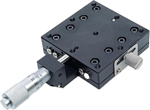 X Axis 40 * 40mm Optical Manual Linear Guide Rail Micrometer Manual Displacement Platform Sliding Table Stage LX-CLR LGX40-C L R(LX40-R) in Saudi Arabia