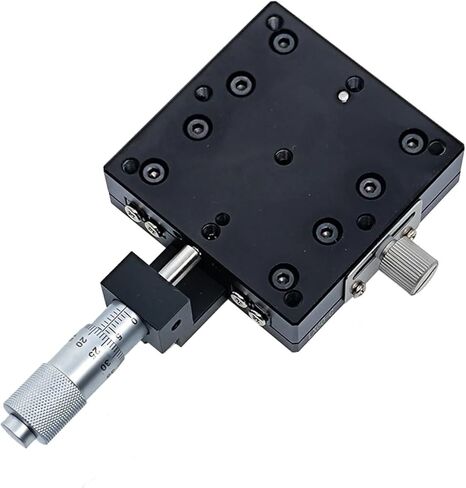 X AXIS 90 * 90mm إزاحة منصة الإزاحة اليدوية مرحلة الانزلاق دليل جدول الجدول LX90-C LX90-L LX90-R Cross Rail (LX90-C) in Saudi Arabia