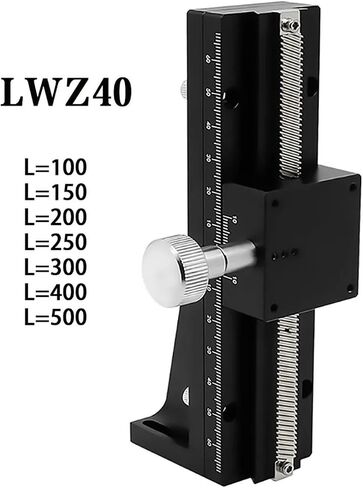 Z المحور as thantail أخدود خطي طويل السكتة الدماغية طاولة الانزلاق الدقيقة lwz40 l = 100-500mm منصة الإزاحة اليدوية (500 مم) in Saudi Arabia