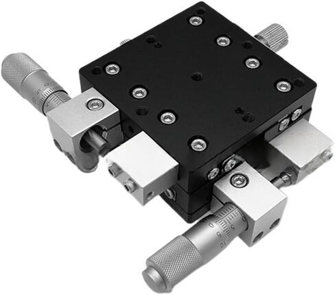 XY Axis 80 * 80mm Trimming Manual Displacement Platform Linear Stage Sliding Table XY80 LY80 Model(XY80-LB) in Saudi Arabia