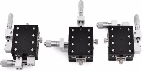 XY Axis 80 * 80mm Trimming Manual Displacement Platform Linear Stage Sliding Table XY80 LY80 Model(XY80-LB) in Saudi Arabia