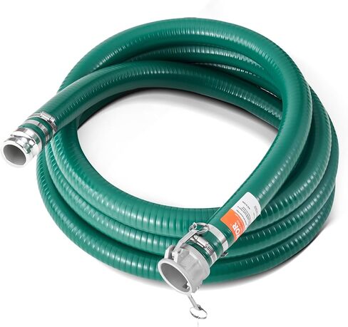 VEVOR Suction Hose, 2 in x 20 ft, with Camlock Connectors, and Aluminum Fittings, Fit Various Pumps, for Sewage Treatment, Water Transportation and More Agricultural Purposes in Saudi Arabia
