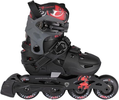 Flying Eagle L6 LUMOS JR. SKATES - الأطفال يضيءون شفرات الأسطوانة ، الزلاجات المضمنة القابلة للتعديل للأطفال RollerBlades Boys & Girls ، in Saudi Arabia
