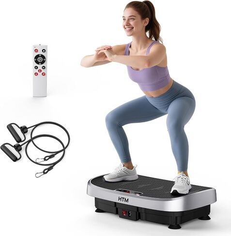Vibration Plate Exercise Machine - 330lbs Weight Capacity, 120 Speed Levels, 5 Program Modes - Full Body Workout for Home Fitness, Toning & Wellness, LED Display, Low Noise Motor in Kuwait