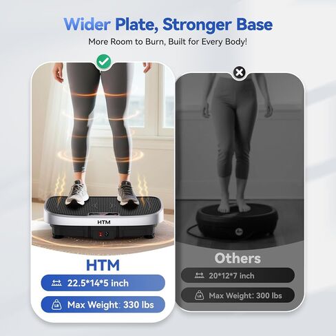 Vibration Plate Exercise Machine - 330lbs Weight Capacity, 120 Speed Levels, 5 Program Modes - Full Body Workout for Home Fitness, Toning & Wellness, LED Display, Low Noise Motor in Kuwait