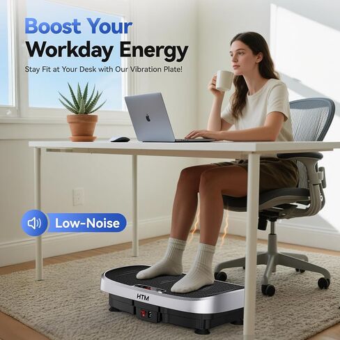 Vibration Plate Exercise Machine - 330lbs Weight Capacity, 120 Speed Levels, 5 Program Modes - Full Body Workout for Home Fitness, Toning & Wellness, LED Display, Low Noise Motor in Kuwait