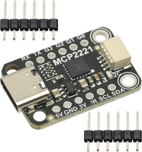 MCP2221A USB إلى GPIO ADC I2C وحدة التحويل النمطية من النوع C ، لوحة معالجة إشارة واجهة ، MCP2221A USB إلى GPIO ADC I2C in Saudi Arabia