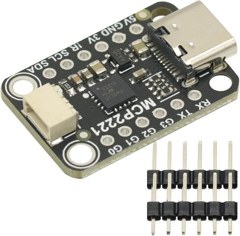 MCP2221A USB إلى GPIO ADC I2C وحدة التحويل النمطية من النوع C ، لوحة معالجة إشارة واجهة ، MCP2221A USB إلى GPIO ADC I2C in Saudi Arabia