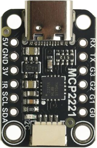MCP2221A USB إلى GPIO ADC I2C وحدة التحويل النمطية من النوع C ، لوحة معالجة إشارة واجهة ، MCP2221A USB إلى GPIO ADC I2C in Saudi Arabia