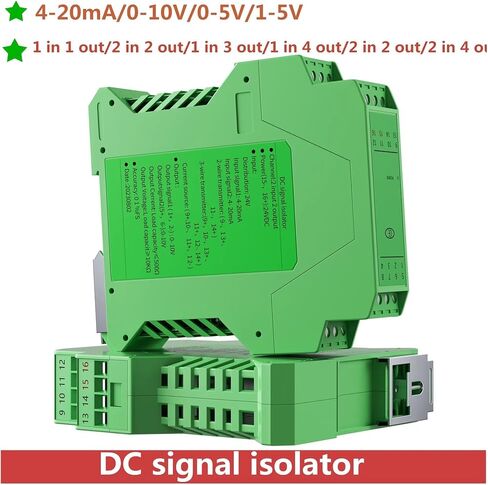4-20mA Signal Isolator 2 in 2 Out Analog Signal Isolator 0-20mA 4-20mA 0-10V 0-5V RS485 Signal Converter(1 in 1 Out,Output 4-20MA_Input 4-20MA_DC24V) in Kuwait