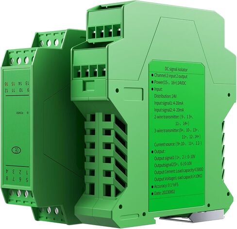 4-20mA Signal Isolator 2 in 2 Out Analog Signal Isolator 0-20mA 4-20mA 0-10V 0-5V RS485 Signal Converter(1 in 1 Out,Output 4-20MA_Input 4-20MA_DC24V) in Kuwait