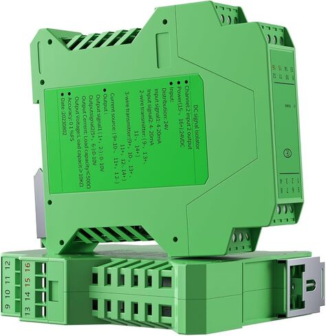 4-20mA Signal Isolator 2 in 2 Out Analog Signal Isolator 0-20mA 4-20mA 0-10V 0-5V RS485 Signal Converter(1 in 1 Out,Output 4-20MA_Input 4-20MA_DC24V) in Kuwait