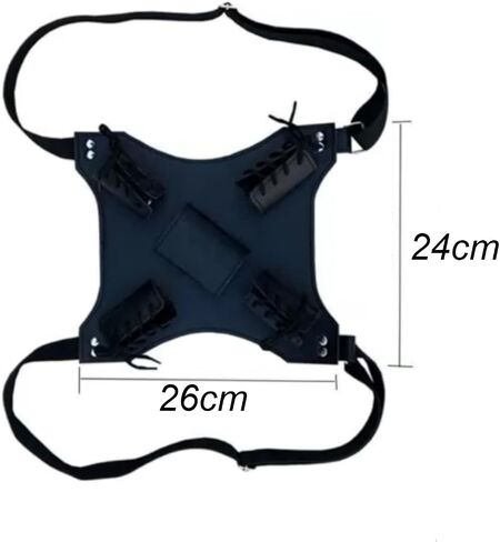 Medieval Adjustable Sword Holster With Back Holder For Cosplay - Features Sleek Sword Sheath And Backpack For Dual-Wielding With Twin Straps And Storage Bag in Saudi Arabia