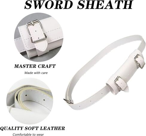 Medieval Adjustable Sword Holster With Back Holder For Cosplay - Features Sleek Sword Sheath And Backpack For Dual-Wielding With Twin Straps And Storage Bag in Saudi Arabia