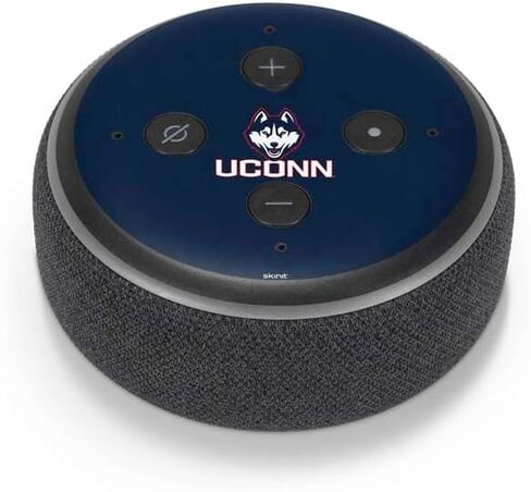 Skinit Decal Audio Skin Compatible with Amazon Echo Dot 3 - Officially Licensed University of Connecticut UConn Logo Design in Saudi Arabia