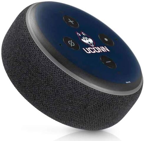 Skinit Decal Audio Skin Compatible with Amazon Echo Dot 3 - Officially Licensed University of Connecticut UConn Logo Design in Saudi Arabia