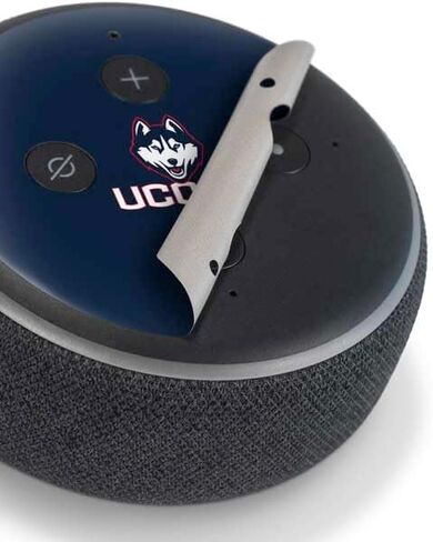 Skinit Decal Audio Skin Compatible with Amazon Echo Dot 3 - Officially Licensed University of Connecticut UConn Logo Design in Saudi Arabia
