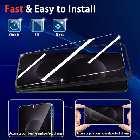 3 حزمة شاشة شاشة زجاجية ل Samsung Galaxy S25 [6.2 بوصة] مع واقي عدسة كاميرا 2 حزمة ، و 9 ساعات من الزجاج المقسى ، وإلغاء تأمين بصمات الأصابع ، ومكافحة الخسارة ، وخالية من الفقاعات ، وودية - واضحة - واضحة - واضحة - واضحة - واضحة - واضحة. in Saudi Arabia