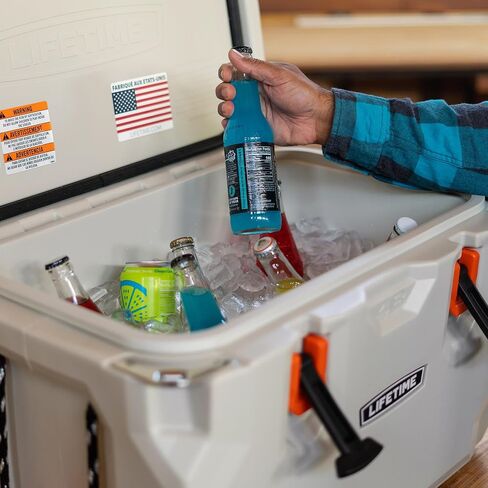 Lifetime 28 Quart Hard Cooler, High Performance Ice Chest, Made in USA in Kuwait