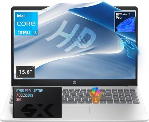 HP 15.6 "كمبيوتر محمول من شاشة تعمل باللمس للأعمال والطلاب ، معالج Intel I3-1315U (＞ I3-1215U ، حتى 4.5 جيجا هرتز) ، Copilot ، Anti-Glare ، Office Pro- Pro ، Wi-Fi 6 ، W/Associory (32GB Ram ، 1tb SSD) in Kuwait