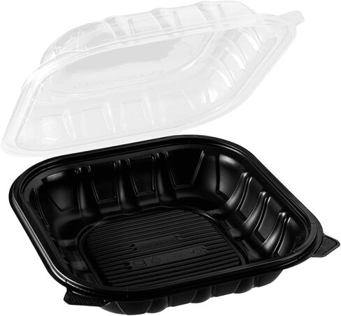Karat Premium PP Container ، قم بإخراج حاويات الطعام - CASE (9 "x9" ، مقصورة واحدة) in Saudi Arabia