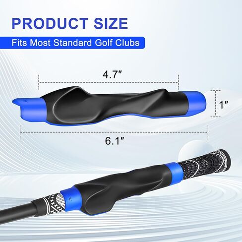 Golf Grip Trainer, Grip Trainer for Golf Clubs - Right Hand Golf Training Aid with Ergonomic Design, Corrects Golf Grip Posture and Improves Swing Accuracy in Kuwait