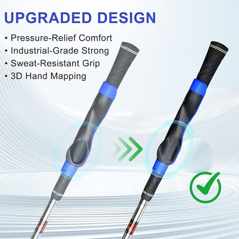 Golf Grip Trainer, Grip Trainer for Golf Clubs - Right Hand Golf Training Aid with Ergonomic Design, Corrects Golf Grip Posture and Improves Swing Accuracy in Kuwait