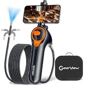 210°Articulating Borescope Camera - Inspection Camera 6 Light, Endoscope with 6.2mm IP67 Waterproof Probe, 3X Zoom 2-Way Borescope with Flexible Cablegabg in Saudi Arabia