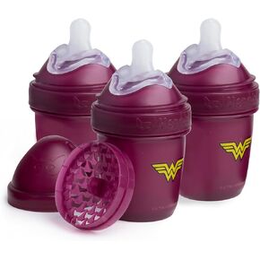 Batman DC Comics-Herobility مزدوج زجاجات الأطفال المضادة للدولين-5 Fl Oz/140ml-3 حزم in Kuwait