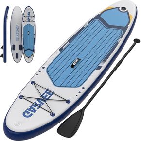 Inflatable Stand Up Paddle Board, 10'6"/11' Paddle Boards with Premium Accessories, Non-Slip EVA Deck, Ultra-Light Carry Bag Pump, SUP for Youth & Adults of All Skill Levels in Kuwait