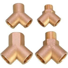 1/8 1/4 1/2 3/4 Female Male Thread Tee/Cross/Square Type Reducing Copper 1Pcs(3l8 Square 4 way) in Saudi Arabia