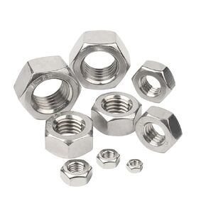 M1 M1.2 M1.4 M1.6 M2 M2.5 M3 M3.5 M4 M5 M6 M8 M10 M12 M16 M20 M24 DIN934 304 Stainless Steel Black Carbon Steel Hex Hexagon Nut(Carbon Steel,M3 x50pcs) in Kuwait
