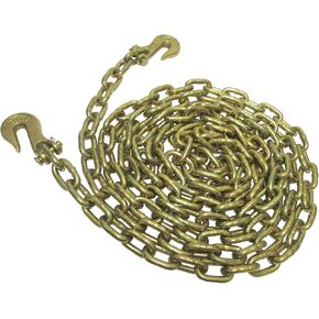 1/2 بوصة × 10 قدم الصف 70 سلسلة الموثق مع Clevis Grab Hooks | G70 TRANDS TROWS - 11،300 LBS LIME LIMN | التحكم في الشحن الممتاز للشاحنة المسطحة والمقطورة | قطع الأشجار in Kuwait