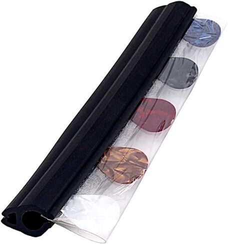 Alnicov Guitar Picks Holder Clamp Clip Black Rubber Microphone Stand Pick holder with 5Pcs Picks in Saudi Arabia