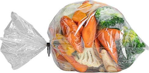 أكياس فرن من Restaurantionware-Fresh 17 × 14 بوصة ، 5 عدد ، مع أكياس الطهي العلاقات-لا تحتوي على BPA ، حقيبة متاح ، واضحة ، وذات صياغة للبلاستيك ، ومناسبة للدجاج واللحوم والدواجن والخضروات in Saudi Arabia