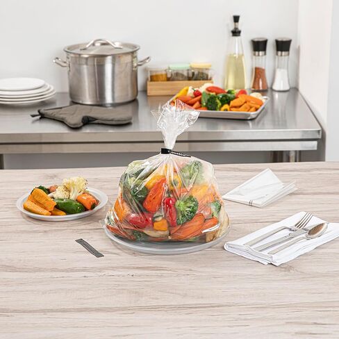 أكياس فرن من Restaurantionware-Fresh 17 × 14 بوصة ، 5 عدد ، مع أكياس الطهي العلاقات-لا تحتوي على BPA ، حقيبة متاح ، واضحة ، وذات صياغة للبلاستيك ، ومناسبة للدجاج واللحوم والدواجن والخضروات in Saudi Arabia