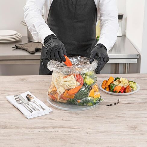 أكياس فرن من Restaurantionware-Fresh 17 × 14 بوصة ، 5 عدد ، مع أكياس الطهي العلاقات-لا تحتوي على BPA ، حقيبة متاح ، واضحة ، وذات صياغة للبلاستيك ، ومناسبة للدجاج واللحوم والدواجن والخضروات in Saudi Arabia