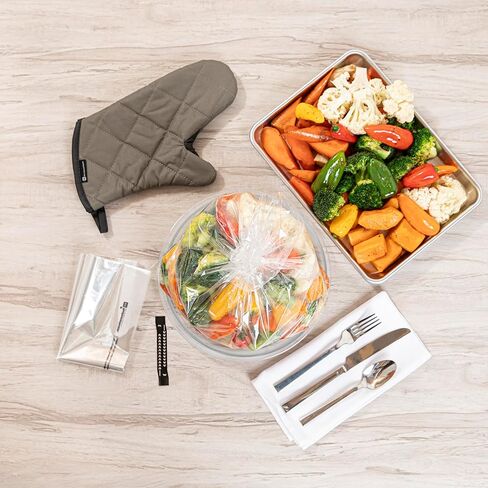 أكياس فرن من Restaurantionware-Fresh 17 × 14 بوصة ، 5 عدد ، مع أكياس الطهي العلاقات-لا تحتوي على BPA ، حقيبة متاح ، واضحة ، وذات صياغة للبلاستيك ، ومناسبة للدجاج واللحوم والدواجن والخضروات in Saudi Arabia