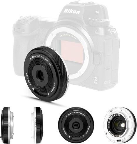 VILTROX 28mm F4.5 Ultra-Thin Pancake Lens X-Mount Auto Focus 28 mm f/4.5 XF Chips-Size APS-C Wide Angle Lens for Fuji in Kuwait